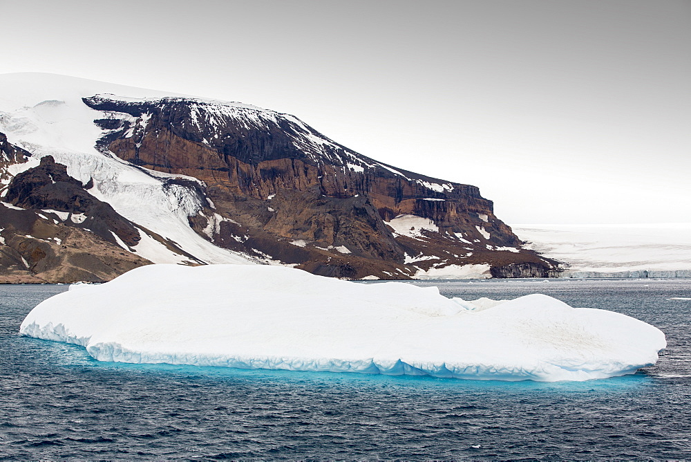 Brown Bluff, a Tuya, or flat topped volcano that erupted under the ice on the Antarctic Peninsular. This area is one of the most rapidly warming areas of the planet.