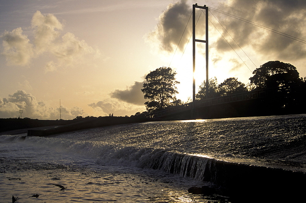 Bridge over the River Taff, Blackweir, Cardiff, South Wales