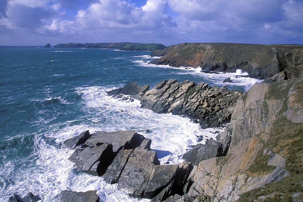 Skomer Island and Coastline near Marloes, Pembrokeshire Coast National Park 