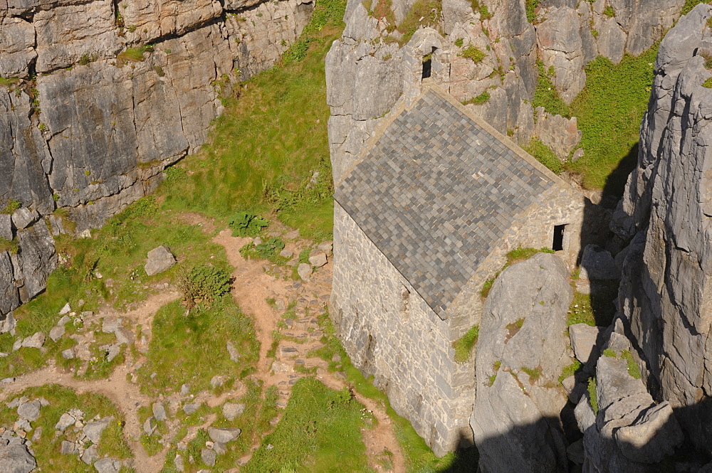 St. Govan's Chapel, Pembrokeshire, Wales, UK