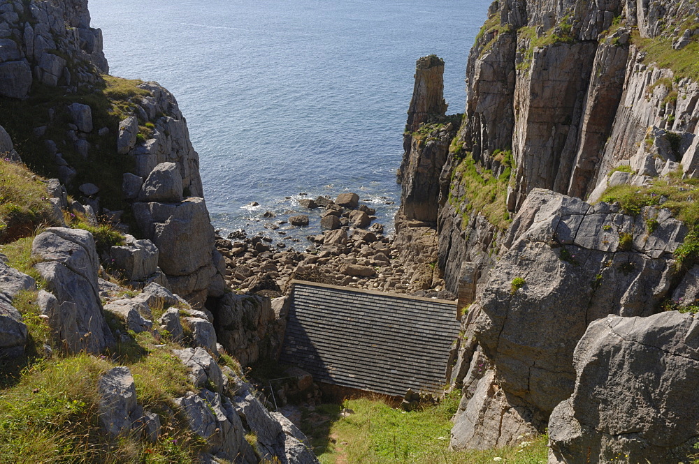 St. Govan's Chapel, Pembrokeshire, Wales, UK