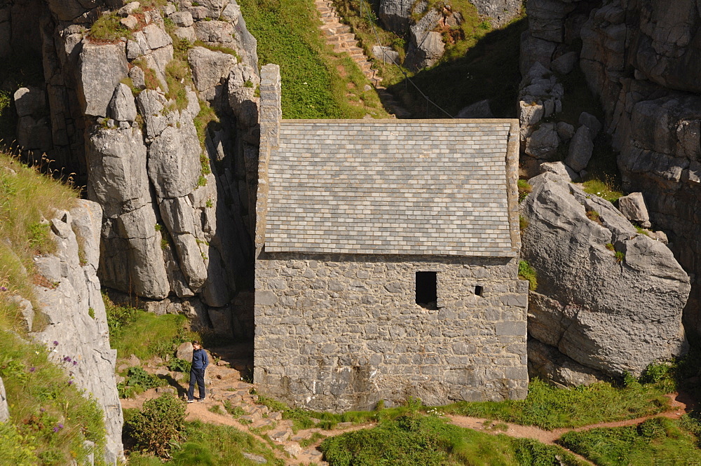 St. Govan's Chapel, Pembrokeshire, Wales, UK