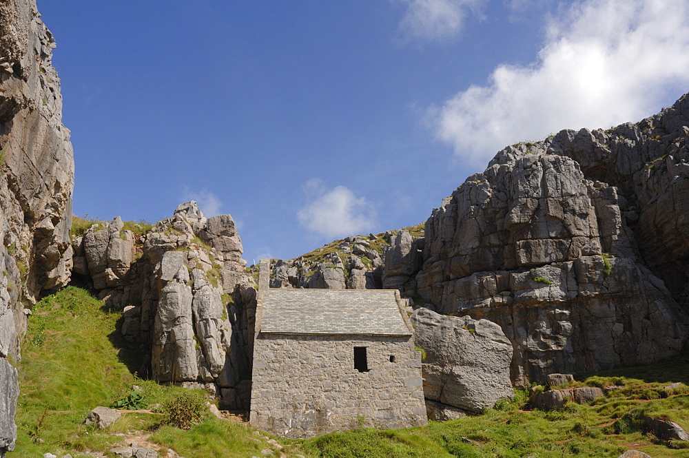 St. Govan's Chapel, Pembrokeshire, Wales, UK