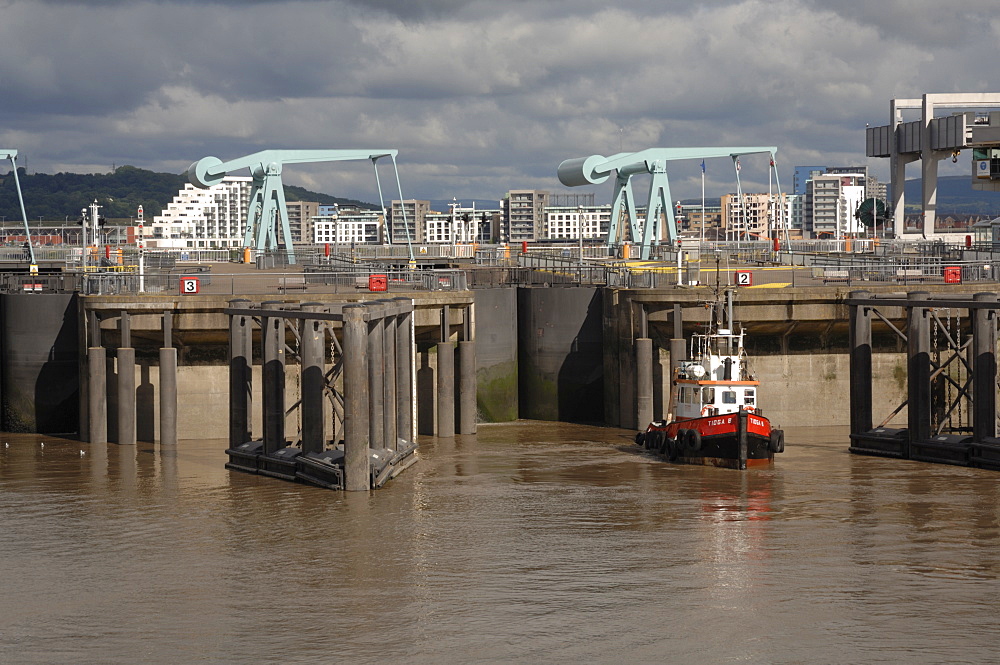 Cardiff Bay Barrage, Cardiff, Wales, UK, Europe