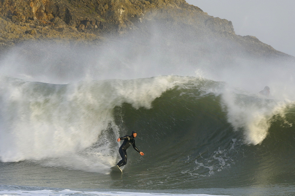 Surfing, Broad Haven South, Pembrokeshire, Wales, UK, Europe