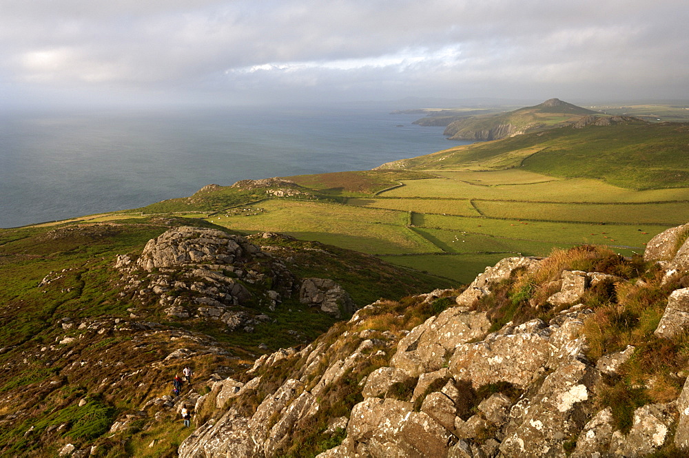 View north from Carn Llidi, Wales UK