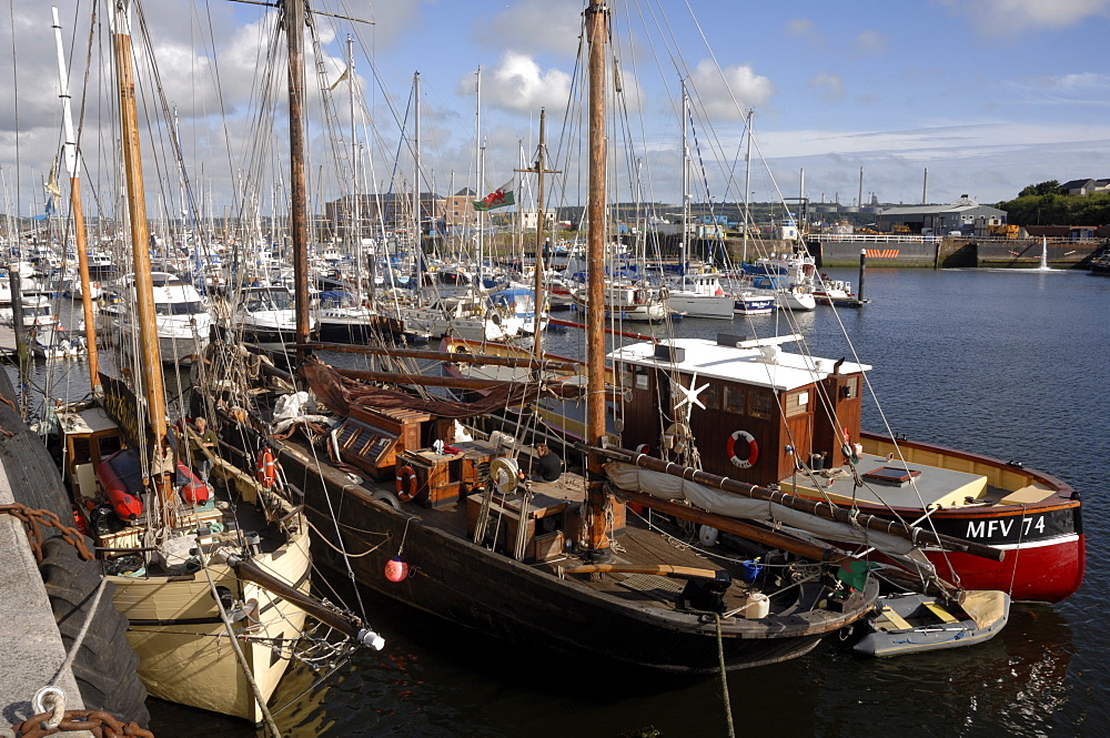 Fishing boats, Milford Docks, Wales UK