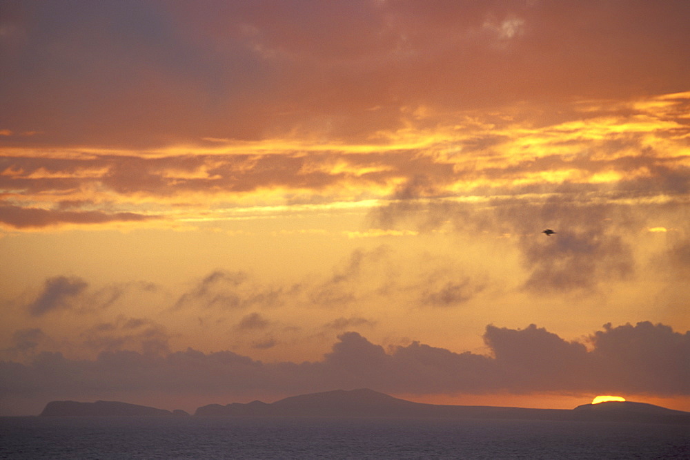 Sunset over Ramsey Island and St Davids peninsula