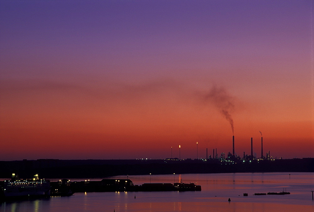 Milford Haven at sunset, Pembrokeshire Coast National Park, Wales, UK