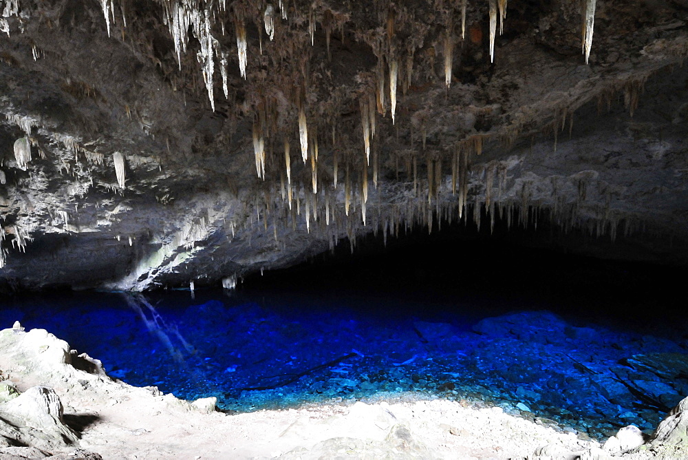 Lake at Blue Grotto, Bonito, Mato Grosso do Sul, Brazil, South America