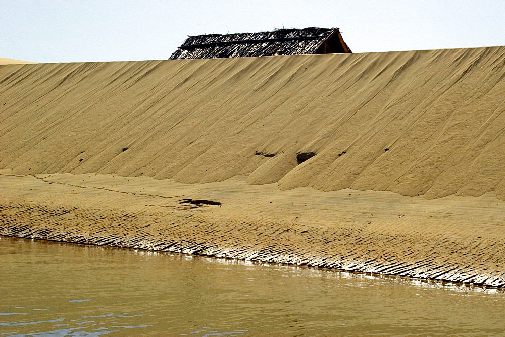 Sand dunes at Ilha Grande de Santa Isabel, Parnaiba river delta, Piaui, Brazil, South America