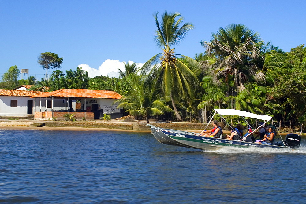 View from Preguicas river, Barreirinhas, Maranhao, Brazil, South America