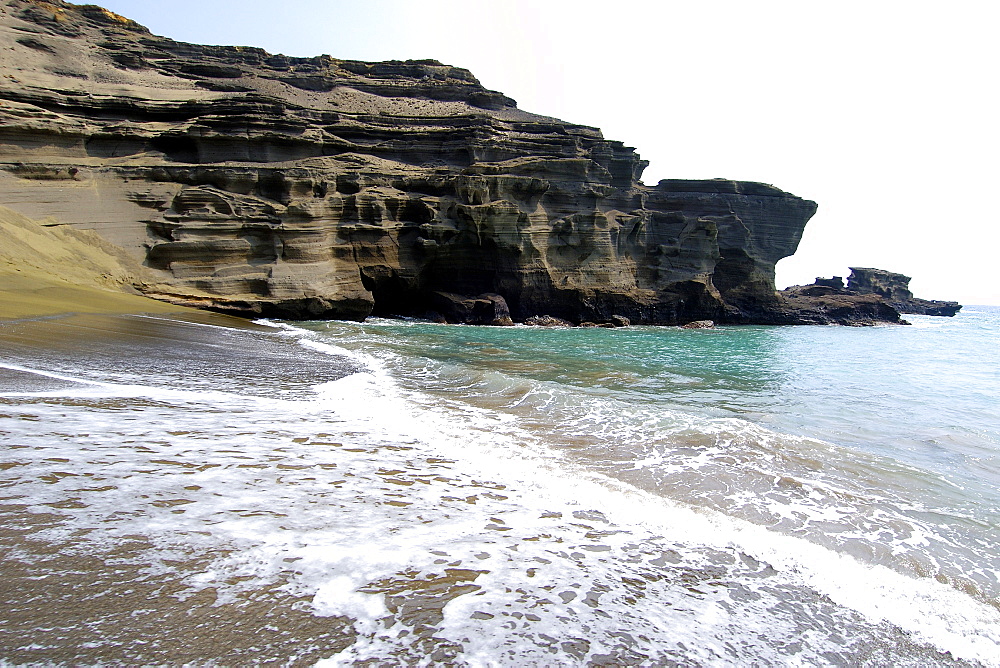 Green Sand Beach, Big Island, Hawaii, United States of America, Pacific