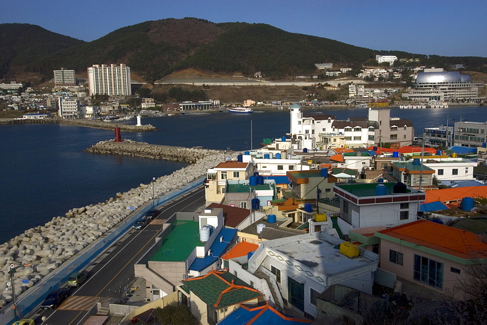 Jangseunpo bay, Geojedo Island, South Korea, Asia