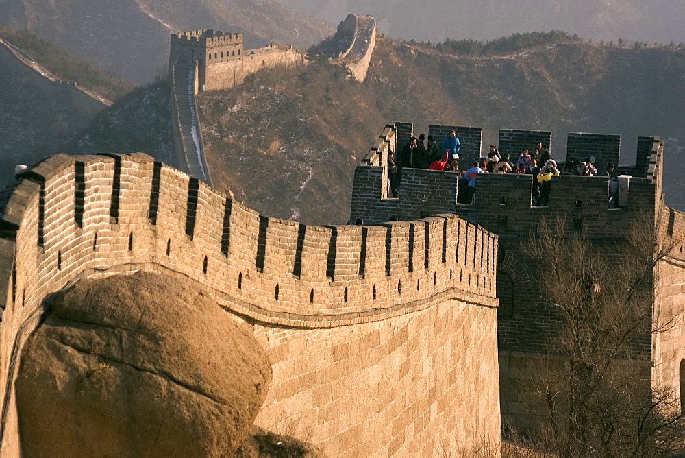 View of the Great Wall of China, UNESCO World Heritage Site, near Badaling, China, Asia