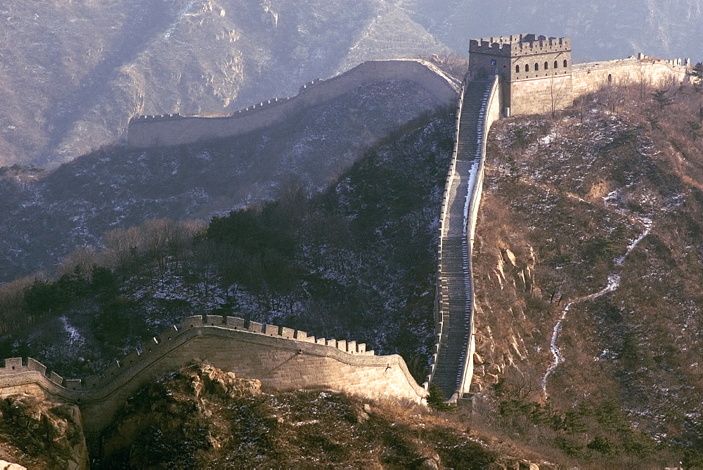 View of the Great Wall of China, UNESCO World Heritage Site, near Badaling, China, Asia