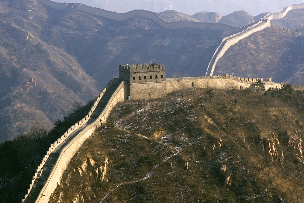 View of the Great Wall of China, UNESCO World Heritage Site, near Badaling, China, Asia