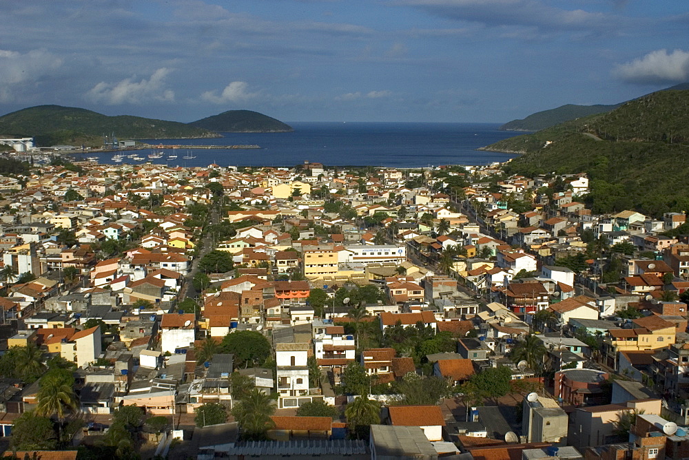 Aerial view of Arraial do Cabo, Rio de Janeiro, Brazil, South America