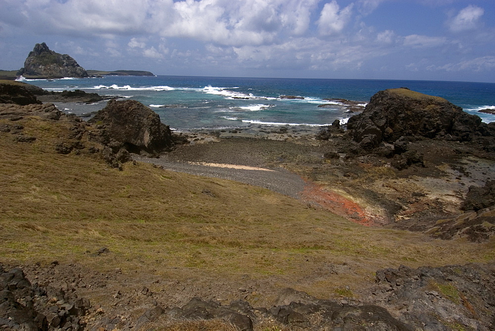 View of Buraco da Raquel, Fernando de Noronha, Pernambuco, Brazil, South America