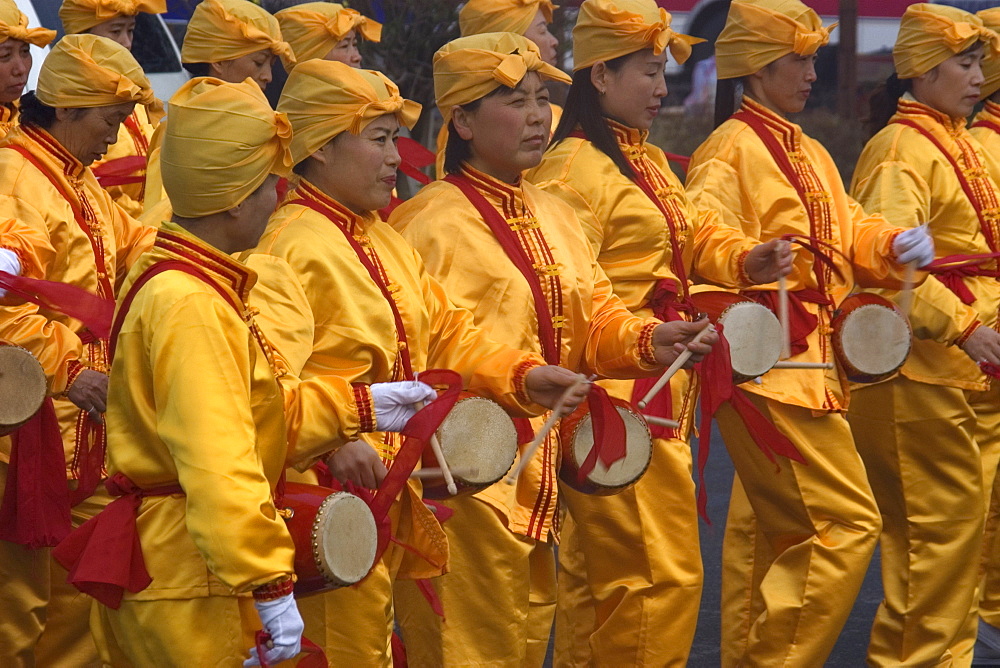 Falungong (Falun Dafa) demonstrators, Geoje-Do, South Korea, Asia