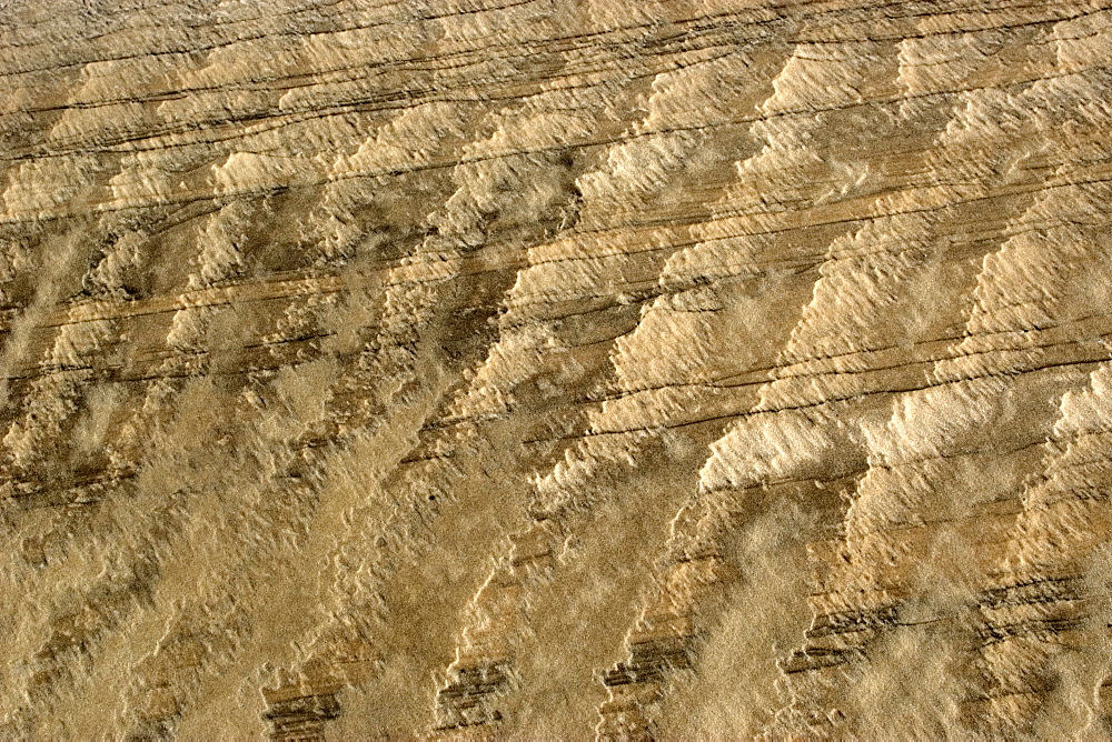 Sand patterns on the ground, Lencois Maranhenses National Park, Santo Amaro, Maranhao, Brazil, South America