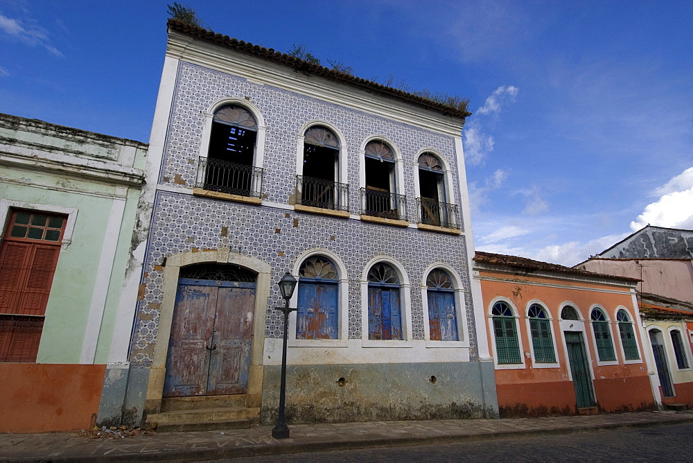 Old houses at historic center, UNESCO World Heritage Site, Sao Luis, Maranhao, Brazil, South America