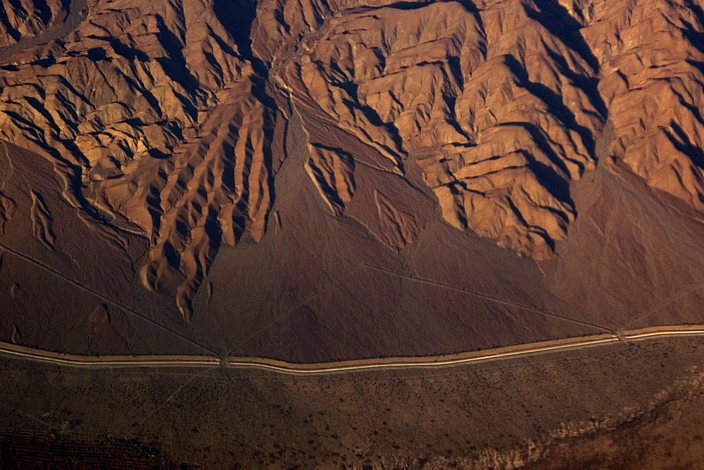 Aerial view of desert, California, United States of America, North America