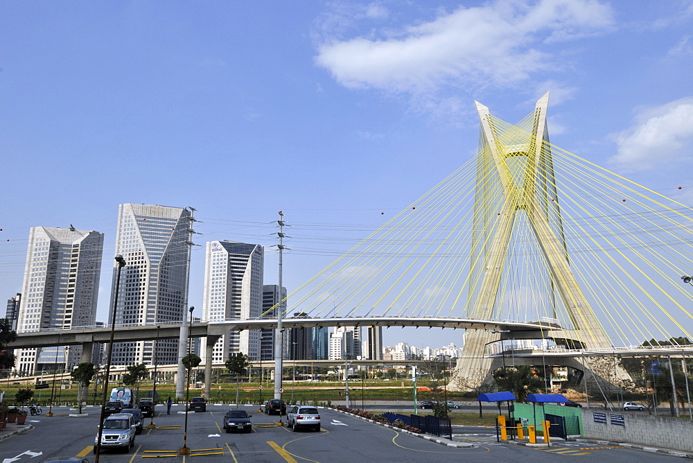 Octavio Frias Cable Bridge, Sao Paulo, Brazil, South America