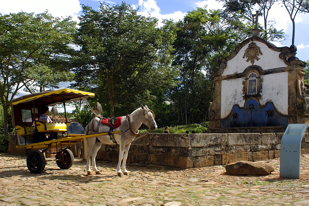 Saint Joseph of Botas fountain, Tiradentes, Minas Gerais, Brazil, South America