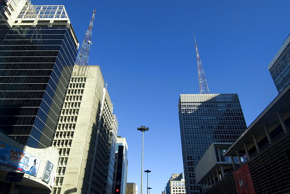 Skyscrapers at Avenida Paulista, Sao Paulo, Brazil, South America