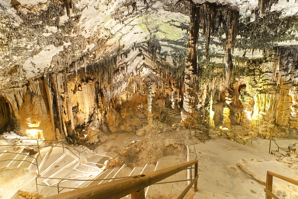 Inside the Caves d'Arta, Llevant, Mallorca, Balearic Islands, Spain, Europe