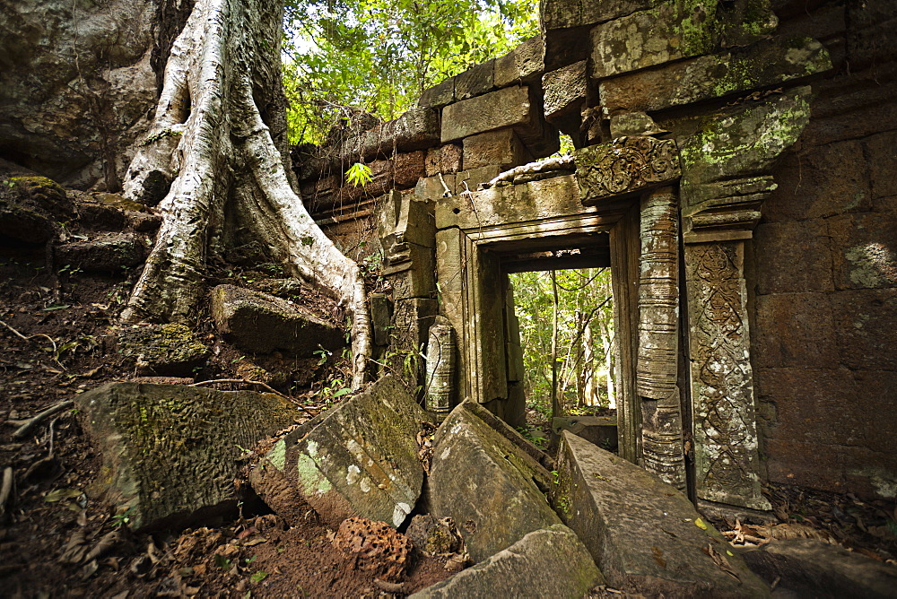 Gateway ruins, Angkor, UNESCO World Heritage Site, Siem Reap, Cambodia, Indochina, Southeast Asia, Asia 