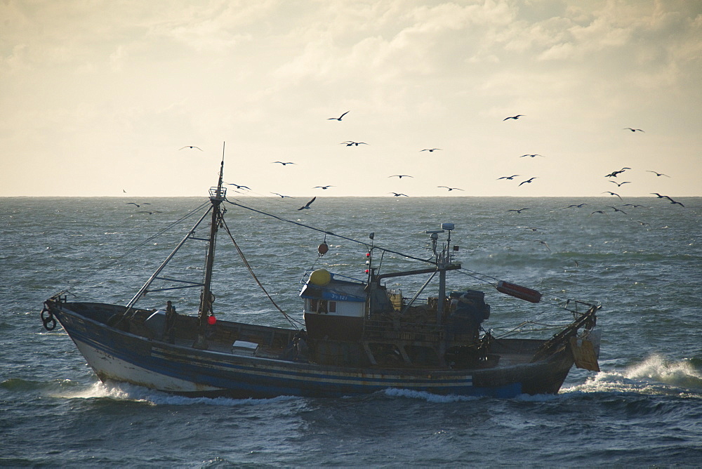 Casablanca Harbour. Casablanca, Atlantic Ocean, Morocco