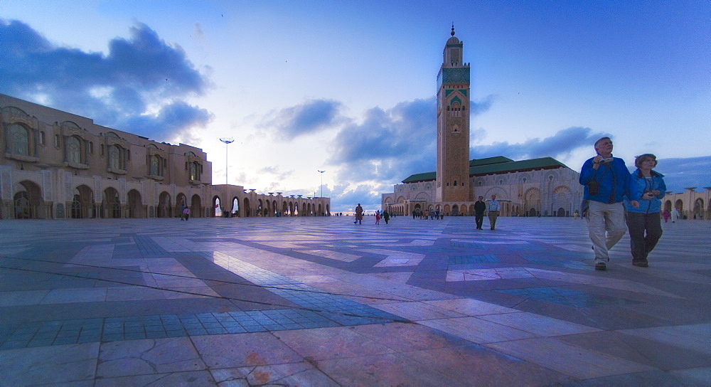 11/04/2009. Hassan II Mosque (worlds 2nd largest), afternoon. Morocco, Al-Magreb, Casablanca. Casablanca, Casablanca City, Morocco. Morocco