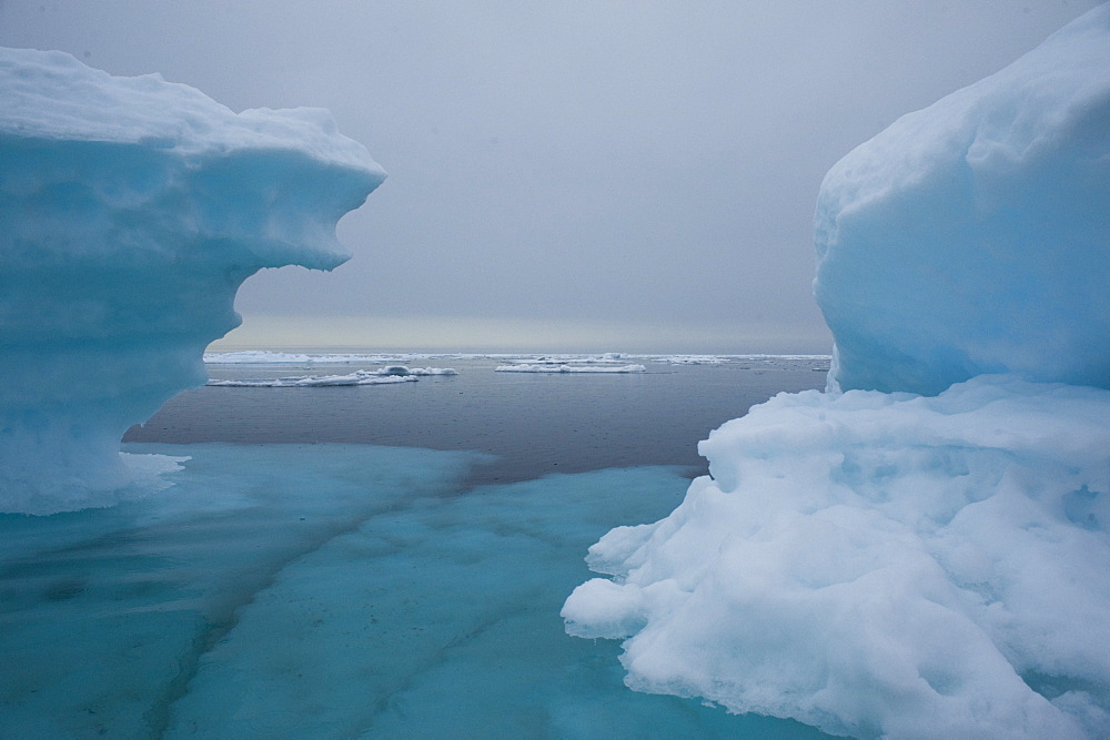 Iceberg foramtions. Longyearbyen, Svalbard, Norway