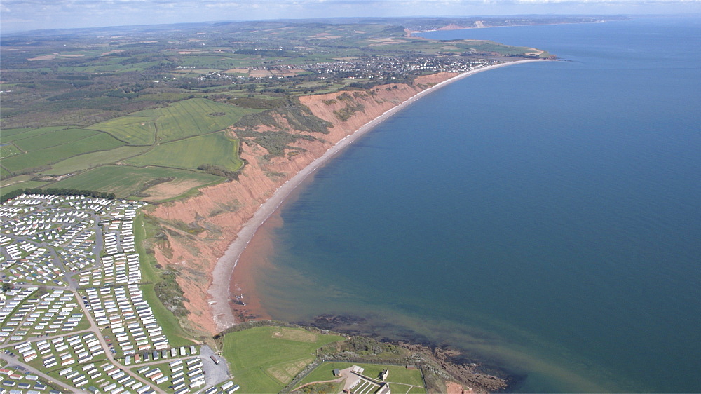 Otter Cove views looking at Budleigh Salterton. Devon, UK