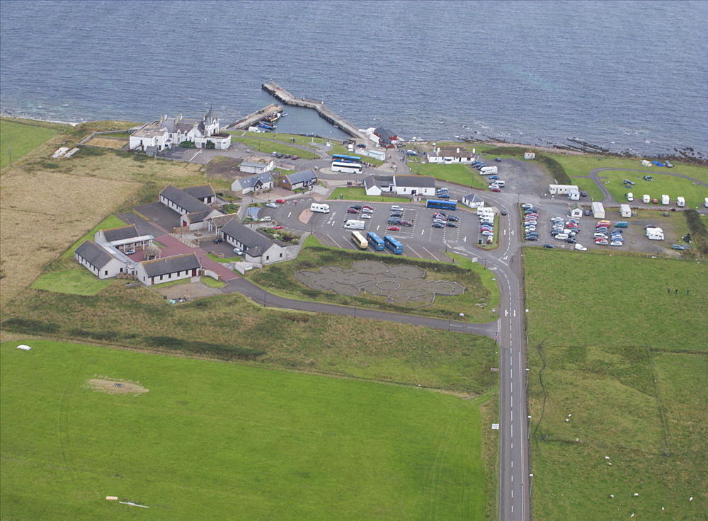 paramotoring at John O' Groats. Scotland, UK