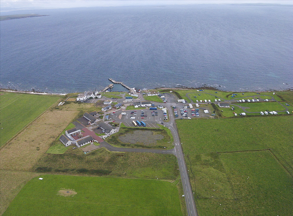 paramotoring at John O' Groats. Scotland, UK