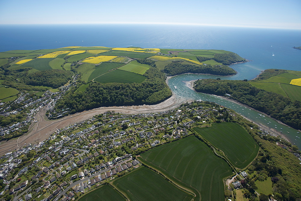 Newton Ferries showing Newton Creeks. Devon. UK