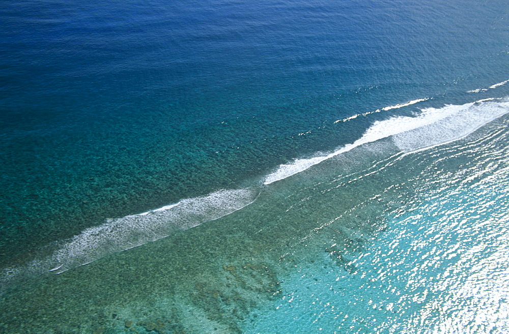 Reef line. Cayman Islands.