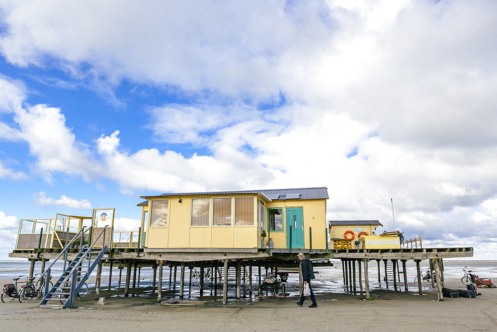 Surf club, Schiermonnikoog, West Frisian Islands, Friesland, The Netherlands (Holland), Europe