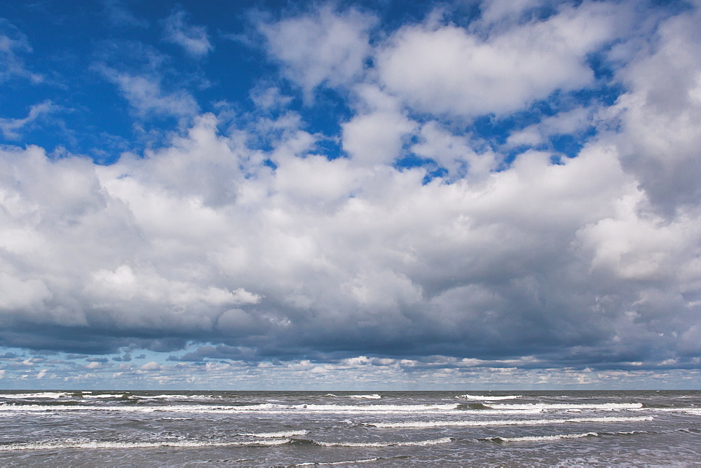 View out to the North Sea, Schiermonnikoog, West Frisian Islands, Friesland, The Netherlands (Holland), Europe