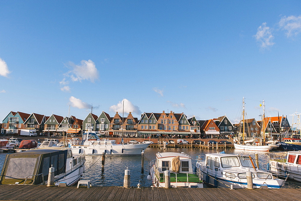 Volendam harbour, North Holland Province, The Netherlands (Holland), Europe