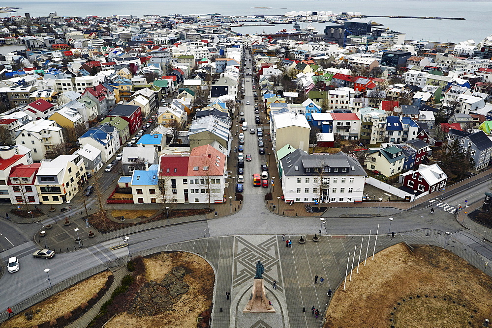 Reykjavik Harbour and Old Town, Iceland, Polar Regions