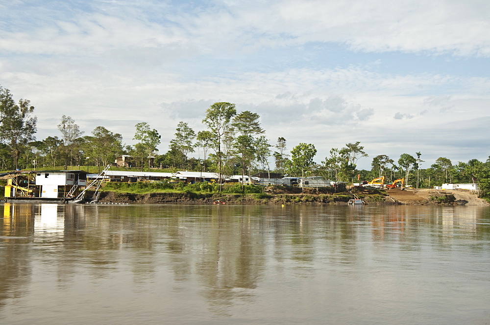 Oil exploration, Cuyabeno, Ecuador. 