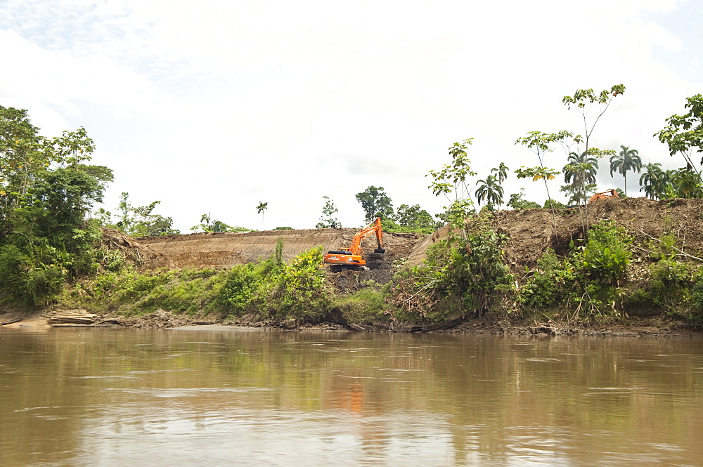 Oil exploration, Cuyabeno, Ecuador. 