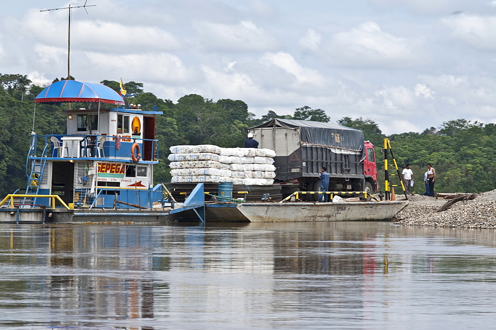 Oil exploration, Cuyabeno, Ecuador. 