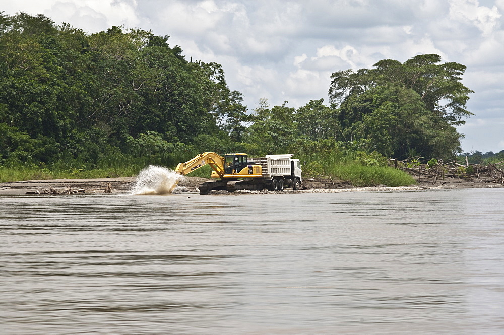 Oil exploration, Cuyabeno, Ecuador. 