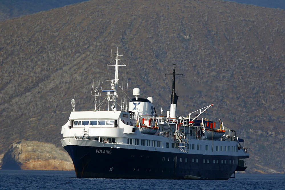 The Lindblad expedition ship Polaris operating in the Galapagos Island Archipeligo since 1997.