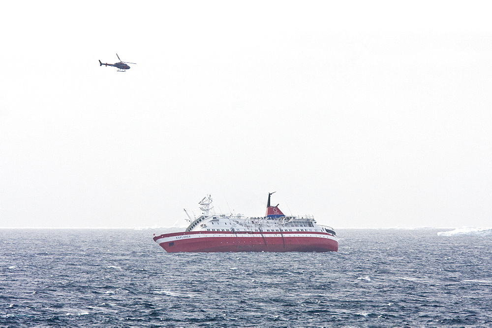 Images of the rescue of 154 people from the sinking expedition ship Explorer in Antarctica